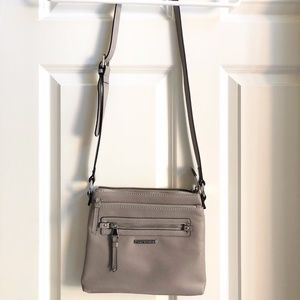 Taupe cross-body bag